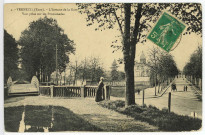 Verneuil-sur-Avre. L'Avenue de la Gare - Vue prise sur les Promenades.