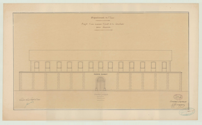 Louviers _"Projet d'une maison d'arrêt et de correction pour Louviers".