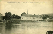 Andelys (Les). Petit Andelys (Eure). - Hôtel de la Chaine d'Or. - P. Boirel, Propriétaire. - Vue sur la Seine.