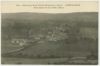 Croix-Saint-Leufroy (La). Crèvecoeur-Panorama de la Vallée d'Eure.