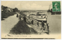 Vernon-Ville. La Seine et le Pont de fer.