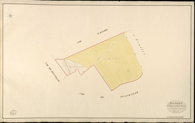Sainte-Croix-sur-Aizier. Section C _ de l'Eglise et des Bois de Fécamp _ 2e et dernière Feuille