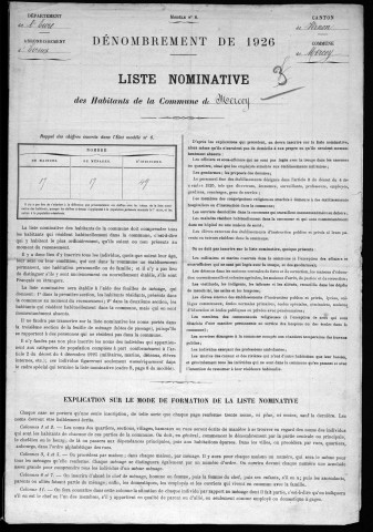 MERCEY 1926