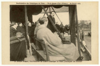 Evreux-Ville. Manifestation des Catholiques de l'Eure - Stade Jeanne d'Arc d'Evreux-22 février 1925 - Le Docteur Pichard, Vice Président du Comité Catholique de l'Eure, prononçant son discours.