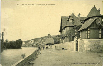 Andelys (Les). Petit Andely - Les quais et L'Hospice.