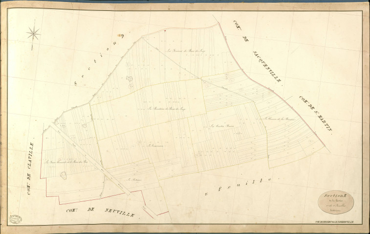 Bernienville. Section E _ de la Gastine _ 1re de 2 Feuilles