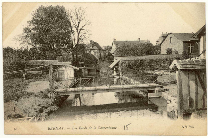 Bernay. Les Bords de la Charentonne.