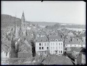 Vue générale de Caudebec-en-Caux (Seine-Maritime).
