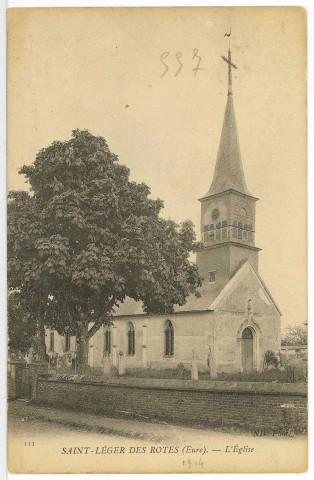 Saint-Léger-de-Rôtes. L'Eglise.