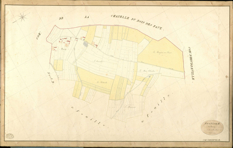 Irreville. Section A _ de Pourry _ 1re de 3 Feuilles