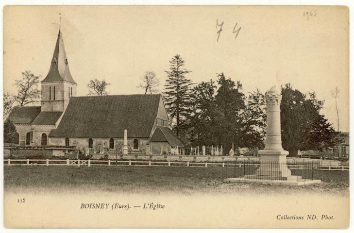 Boisney. L'Eglise.