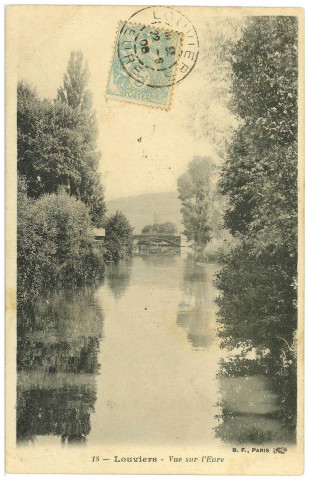 Louviers-Ville. Vue sur l'Eure.