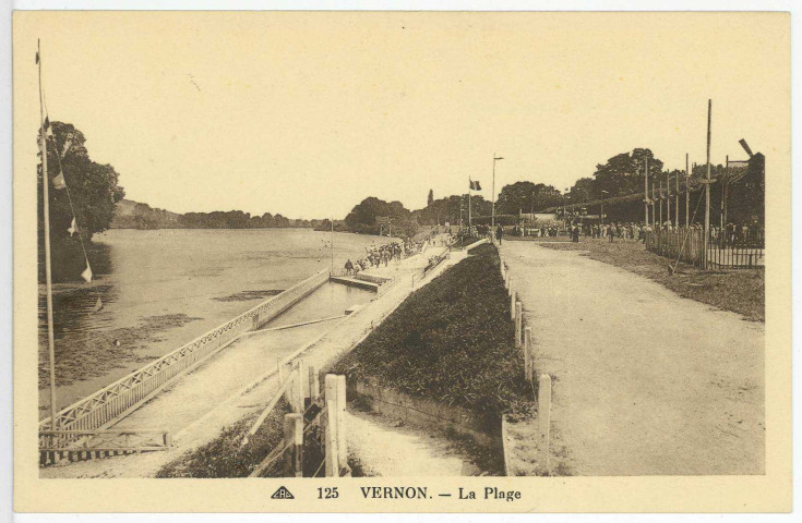 Vernon-Ville. La Plage.