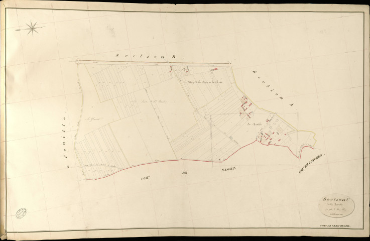 Seez-Mesnil. Section C _ de la Bretêche _ 1re de 2 Feuilles