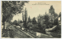 Verneuil-sur-Avre. Vue prise sur les Fossés et Promenades.