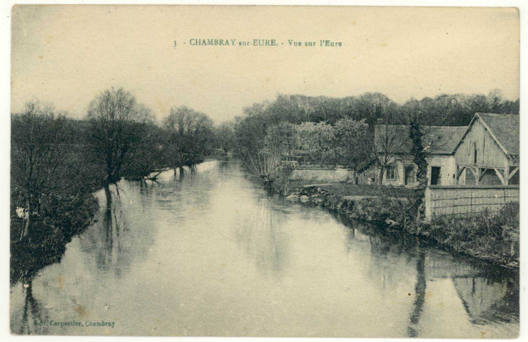 Chambray. Vue sur l'Eure.