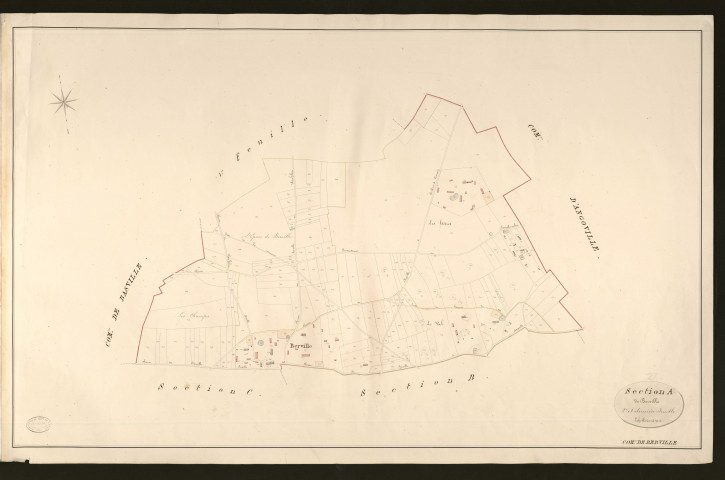 Berville-en-Roumois. Section A _ de Berville _ 2e et dernière Feuille