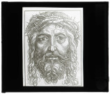 École d'Albert Dürer, tête de Christ (vers 1525) attribuée à Dürer.