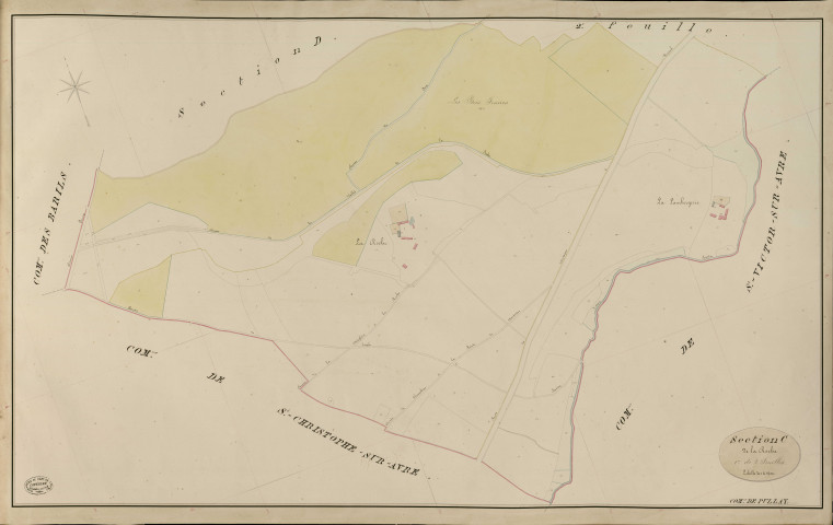 Pullay. Section C _ de la Roche _ 1re de 2 Feuilles