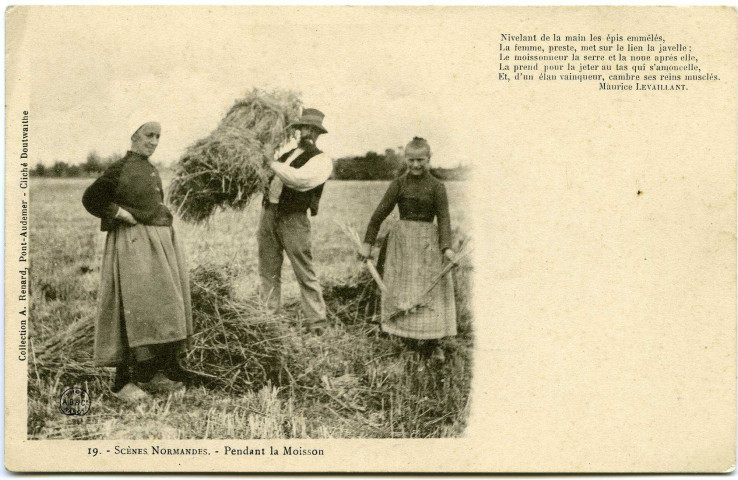 Divers. Scènes Normandes. - Pendant la Moisson.