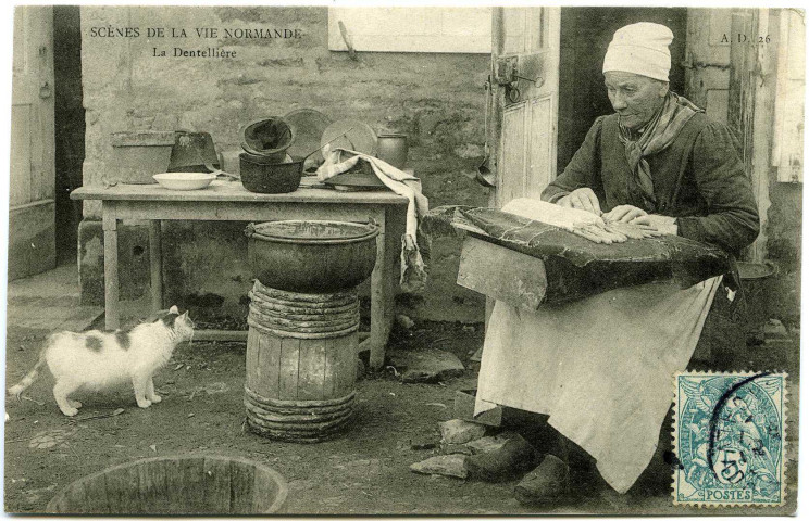 Divers. Scènes de la Vie Normande. - La Dentellière.