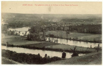 Andé. Vue générale prise de la colline de Saint-Pierre du Vauvray.