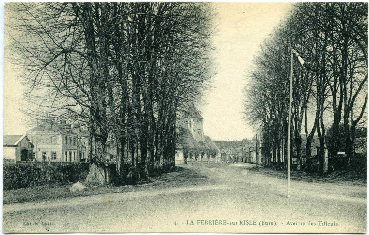 Ferrière-sur-Risle (La). Avenue des Tilleuls.