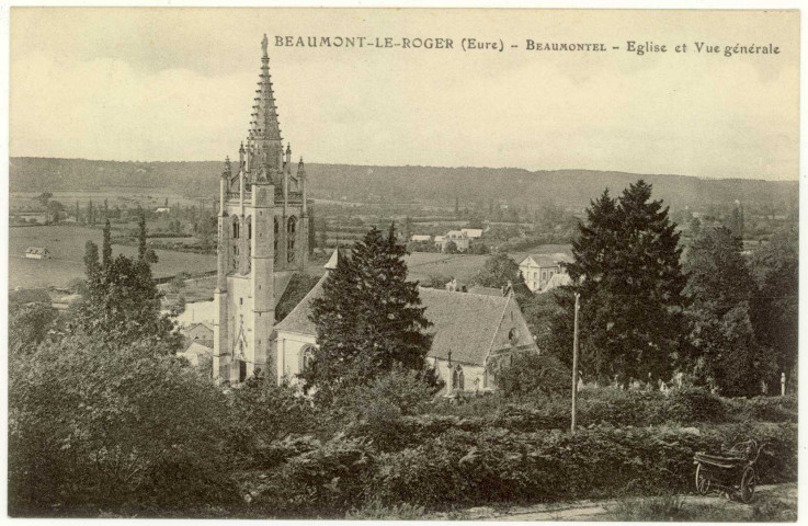 Beaumontel. Eglise et vue générale.