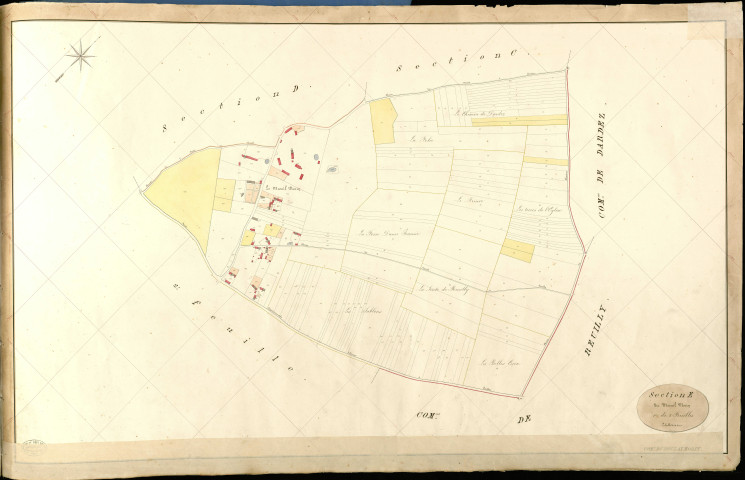 Boulay-Morin (Le). Section E _ du Mesnil Morin _ 1re de 2 Feuilles
