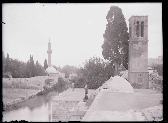 Vue sur les toits de la mosquée d'Ourfa (Turquie).