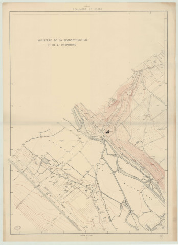 Beaumont-Le-Roger _ MRU _ Plan topographique régulier en 4 feuilles