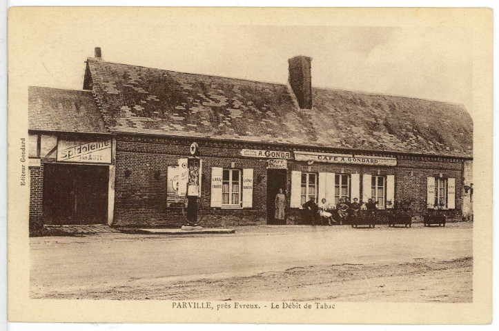 Parville. Le Débit de Tabac.