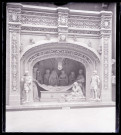 Moulage du groupe statuaire représentant la mise au tombeau de l'église abbatiale de Solesmes (Sarthe), exposé au musée du Trocadéro de Paris (Seine).