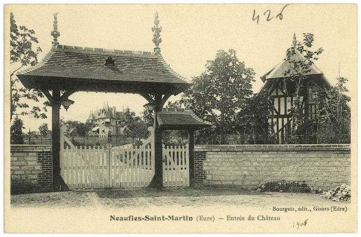 Neaufles-Saint-Martin. Entrée du Château.
