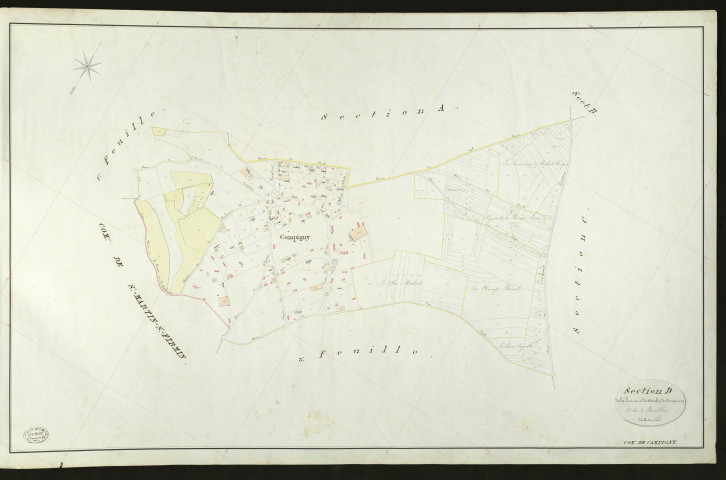 Campigny. Section D _ de la Licorne et du Moulin de Campigny _ 2e de 3 Feuilles