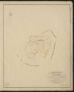 Marcouville-en-Roumois. Tableau d'assemblage _ du Plan Parcellaire de la Commune de Marcouville _ Canton de Bourgtheroulde - Pontaudemer - Eure. _ Terminé sur le terrain en 1828, sous l'administration de M.le Vicomte Raymond Delaitre, Préfet _ M. Ligois, maire _ en sous la Direction de M. Hurtrelle, Directeur des Contributions directes. _ M. Hautier, Géomètre en Chef. _ Par M. Longlet, Géomètre de 1re classe.