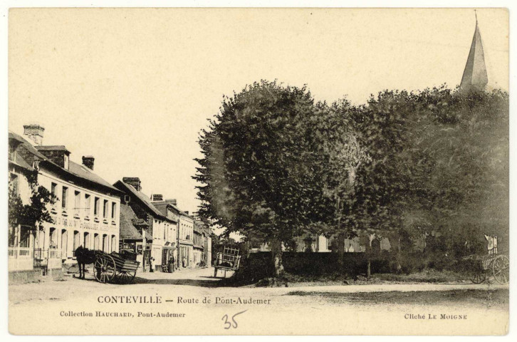 Conteville. Route de Pont-Audemer.