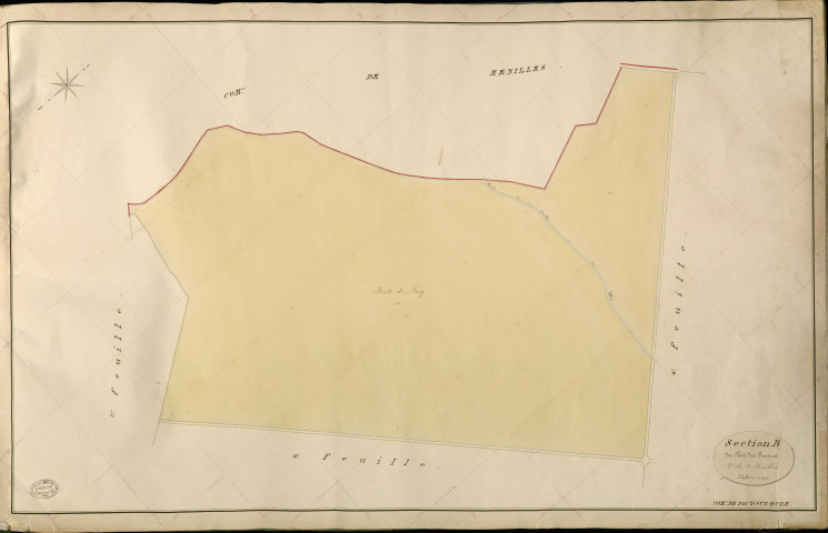 Pacy-sur-Eure. Section B _ du Bois des Pauvres _ 3e de 4 Feuilles