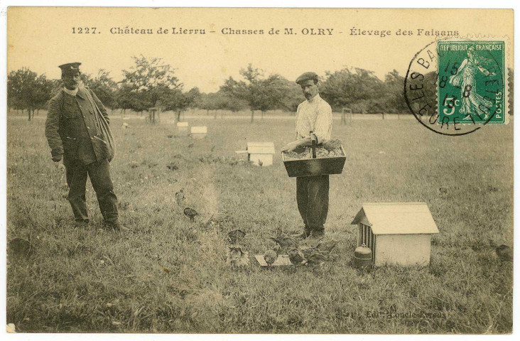 L'Habit. Château de Lierru - Chasses de M. Orly - Elevage de Faisans.