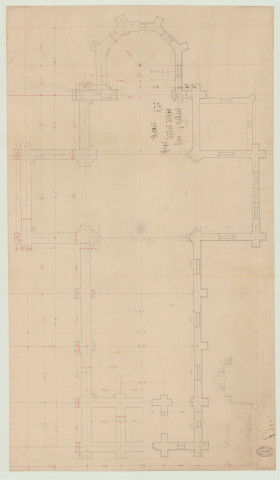 Evreux _Eglise de Navarre, projet.