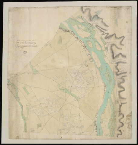 Cours de la Seine Entre Tournedos Et Le Bas de Poses - "Plan de la Seine jusqu'à la rivière d'Eure".
