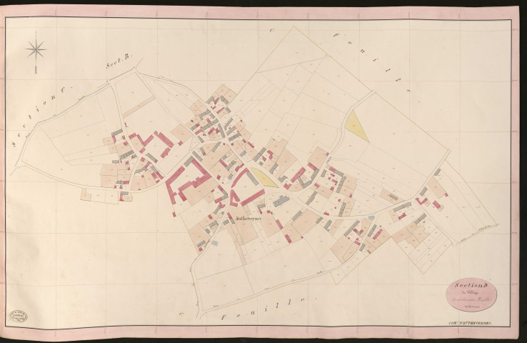 Authevernes. Section D _ du Village _ 2e et dernière Feuille