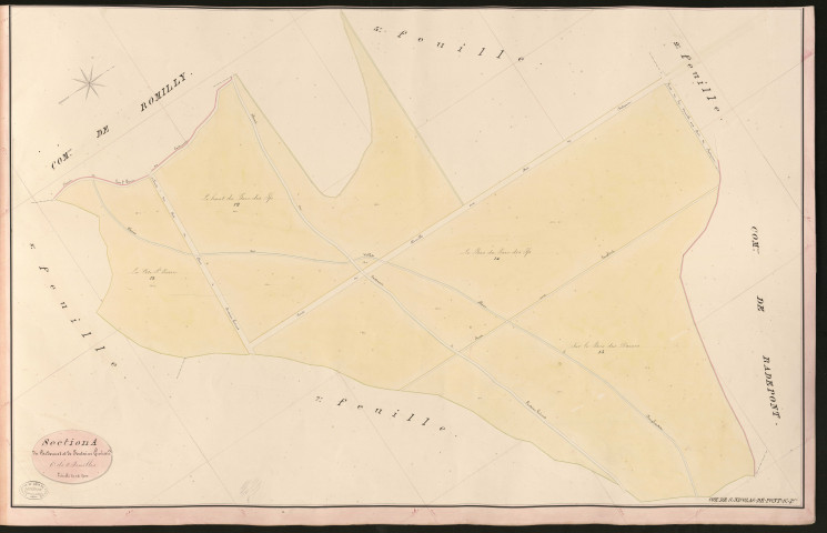 Saint-Nicolas-de-Pont-Saint-Pierre. Section A _ du Cardonnet et de Fontaine Guérard _ 6e de 8 Feuilles