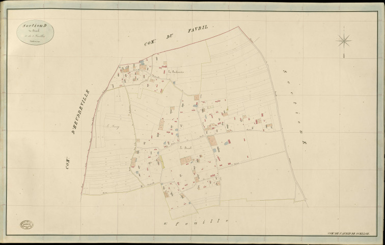 Saint-Aubin-de-Scellon. Section D _ du Breuil _ 1re de 2 Feuilles