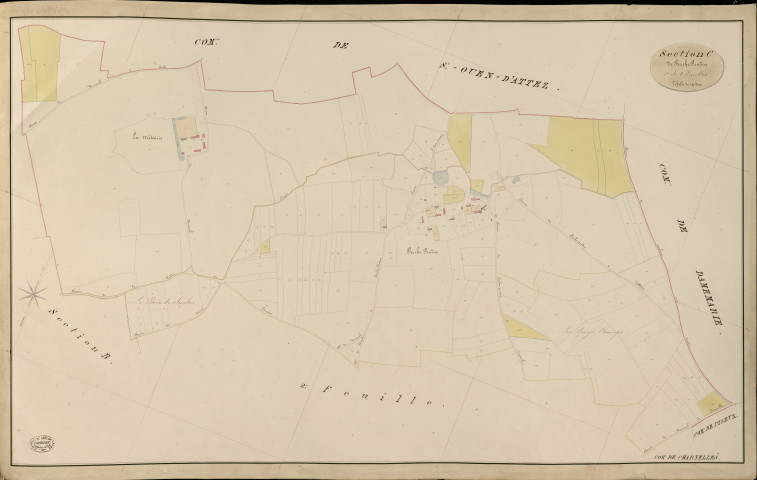 Charnelles. Section C _ de Perche Pendue _ 1re de 2 Feuilles