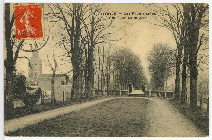 Verneuil-sur-Avre. Les promenades de la Tour Saint-Jean.
