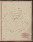 Gamaches-en-Vexin. Tableau d'assemblage du Plan Parcellaire de la Commune de Gamaches. _ Canton d'Etrépagny - Andelys - Eure. _ Terminé sur le terrain le 27 septembre 1850, sous l'administration de M. Vallont, Préfet - M. Belloy, Maire et sous la direction de M. Chauveau, Directeur des Contributions directes. _ M. Le Fébure, Géomètre en Chef. _ Par M. Drouet, Géomètre de 1re classe