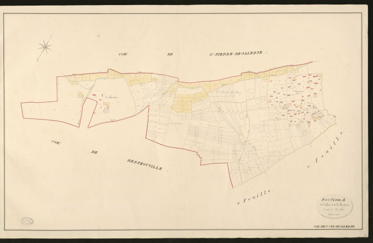 Saint-Cyr-de-Salerne. Section A _ de l'Eglise et de la Gautière _ 2e de 3 Feuilles