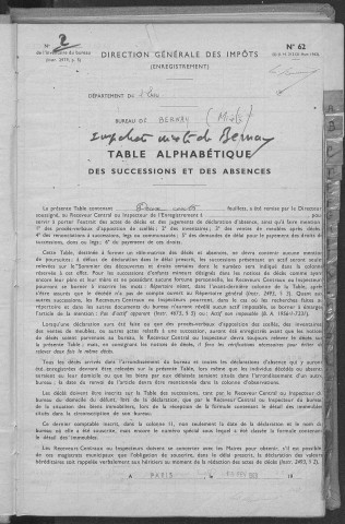 Tables 1963-1967