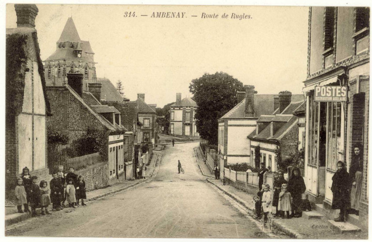 Ambenay. Route de Rugles.